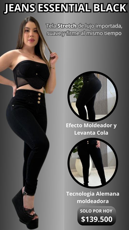 JEANS ESSENTIAL BLACK