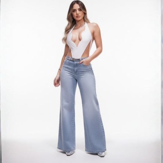 JEANS OVERSIZE CON DESTELLOS PREMIUM