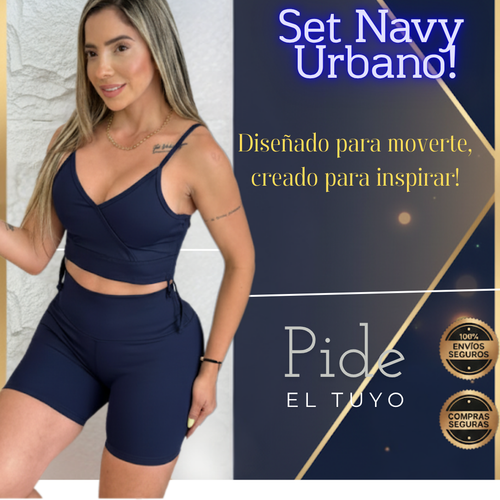 Set X3 Conjuntos Navy Urbano